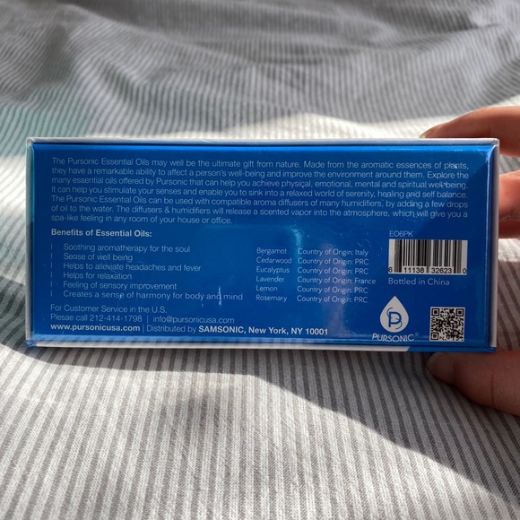 Sharper Image portable misting diffuser & Premium Essential Oils - Picture 11 of 12